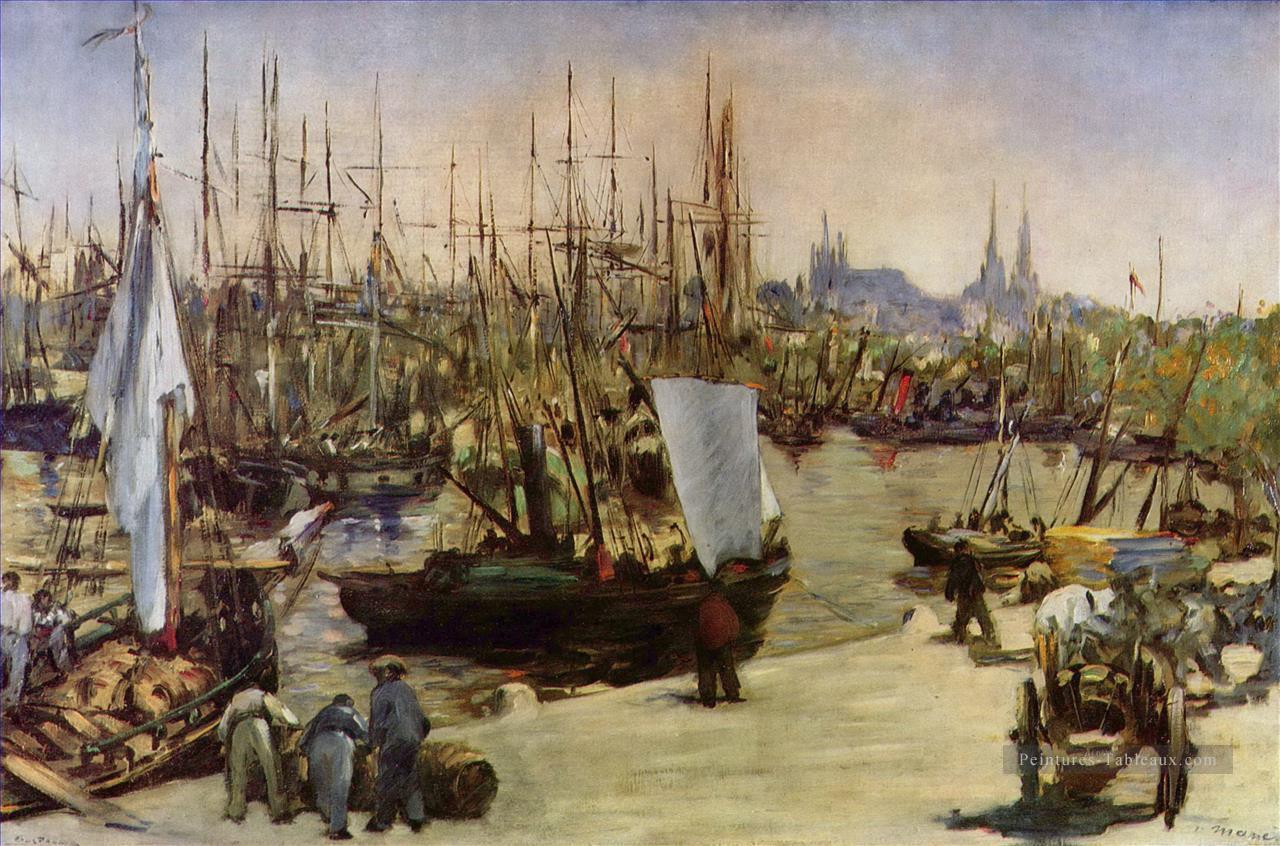 Le port de Bordeaux Édouard Manet Peintures à l'huile